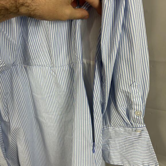 Simkhai Dress 12 Briar Wrap Effect Striped Maxi Shirt Belted Office Work Luxury - Picture 13 of 16